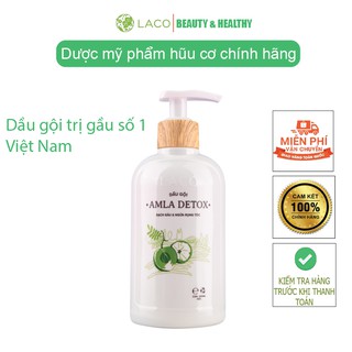 Dầu gội ngăn rụng tóc Amla Detox 100% từ thiên nhiên, Dầu gội thảo dược ngăn ngừa gầu, giúp tóc chắc khỏe
