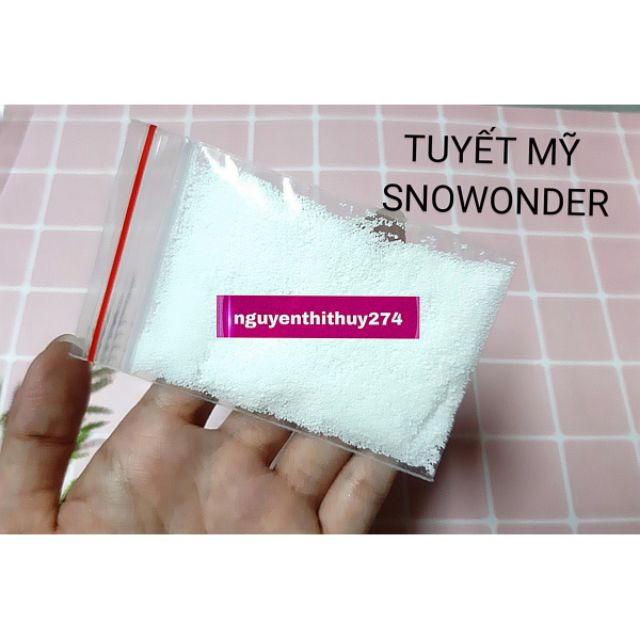 10G Tuyết Snowonder Nguyên Liệu Làm Slime Mây