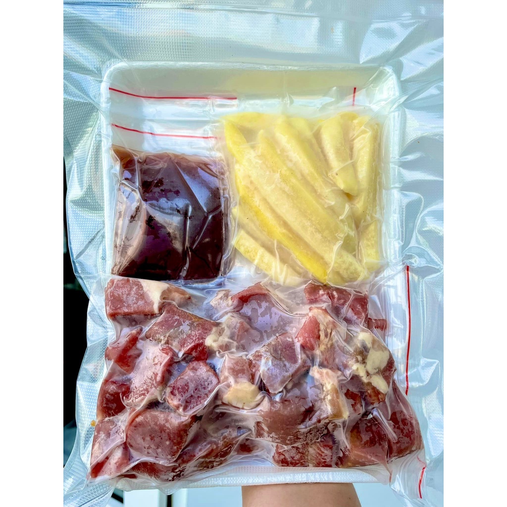 Set bò lúc lắc  cho 2 người ăn vỉ 500gr