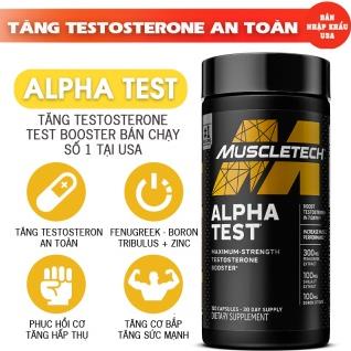 ALPHA TEST Giúp Tăng Testosterone Cho Nam Tăng Sinh Lý Và Cơ Bắp Muscletech Alpha Test (120 Viên Và 240 Viên)