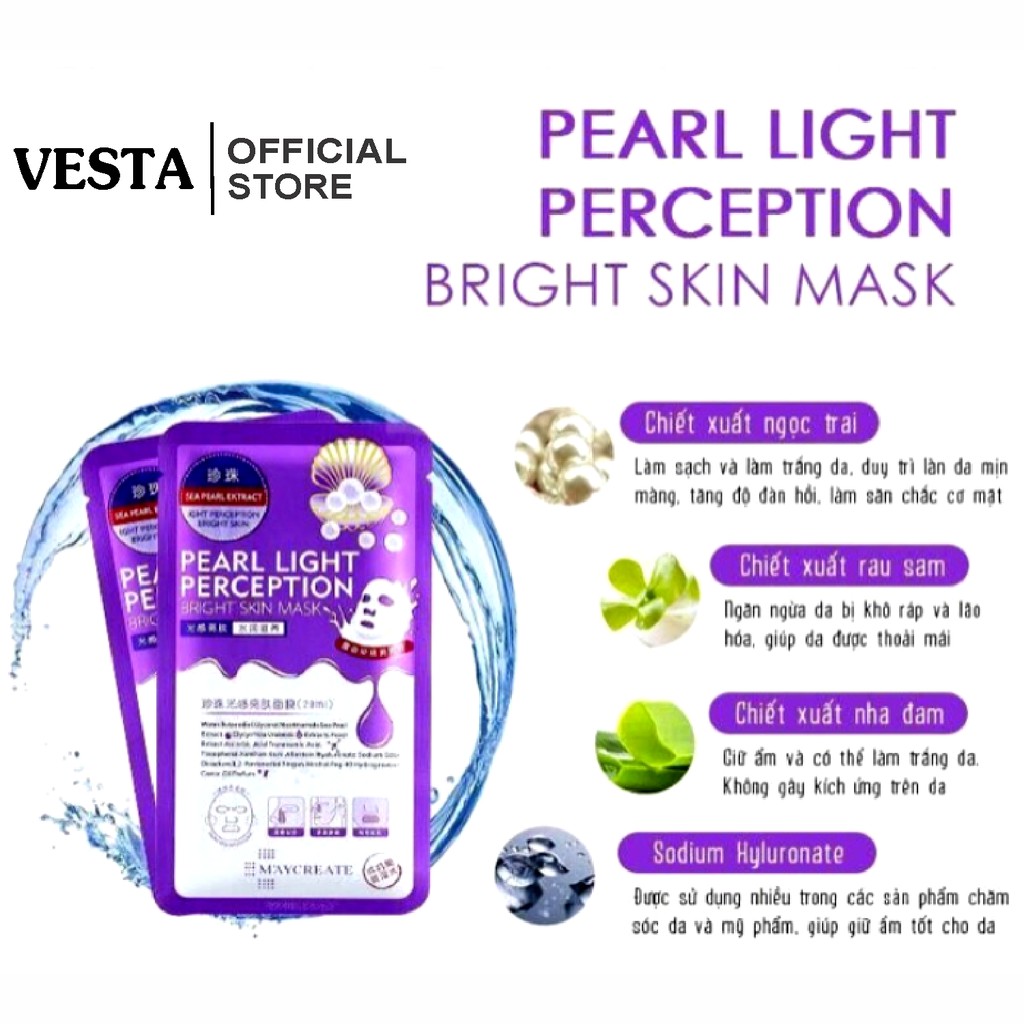 Mặt nạ ha maycreate mask giấy dưỡng ẩm trắng sáng da 28ml | BigBuy360 - bigbuy360.vn