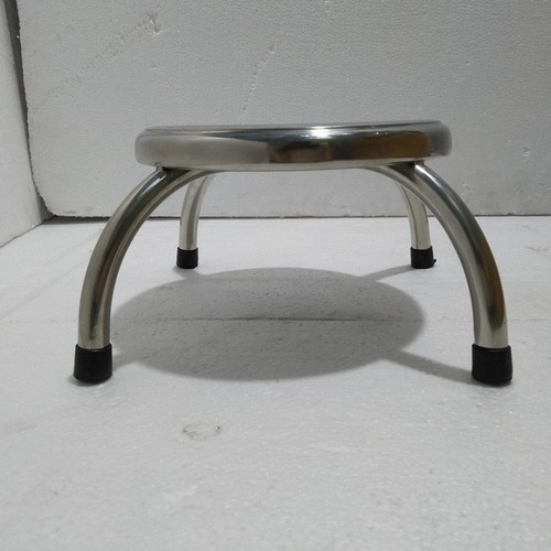 Ghế Inox Lùn Để Nhà Tắm Nhà Bếp Cao 17cm, Ghế Inox Chân có nút cao su chống trầy , chống trơn trượt