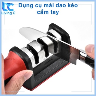 Dụng cụ mài dao kéo 3 cấp độ cầm tay Living C , mài dao nhanh bén siêu tiện lợi _M89