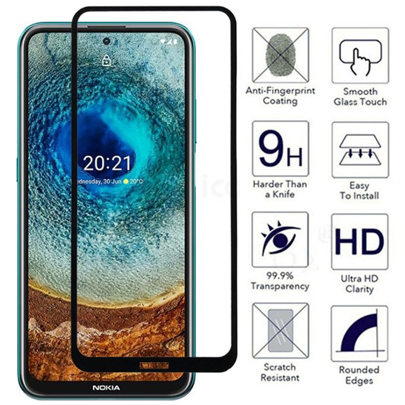Kính Cường Lực 9H Bảo Vệ Toàn Màn Hình Cho Nokia X20 X10 Nokia X71 X7 X6 X5 XR20