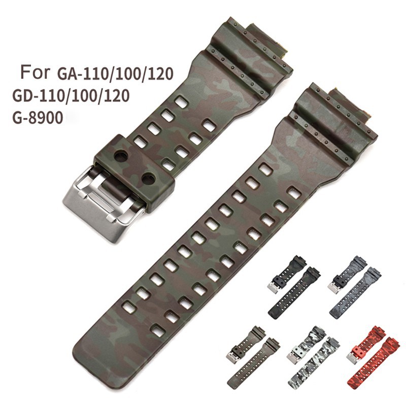 Dây đeo thay thế dành cho đồng hồ Casio Ga-100 Ga-110 Ga-120 Ga-400 Ga-700 Casio G-100 Gd-110 Gd-120 Gw-8900 Gls-100