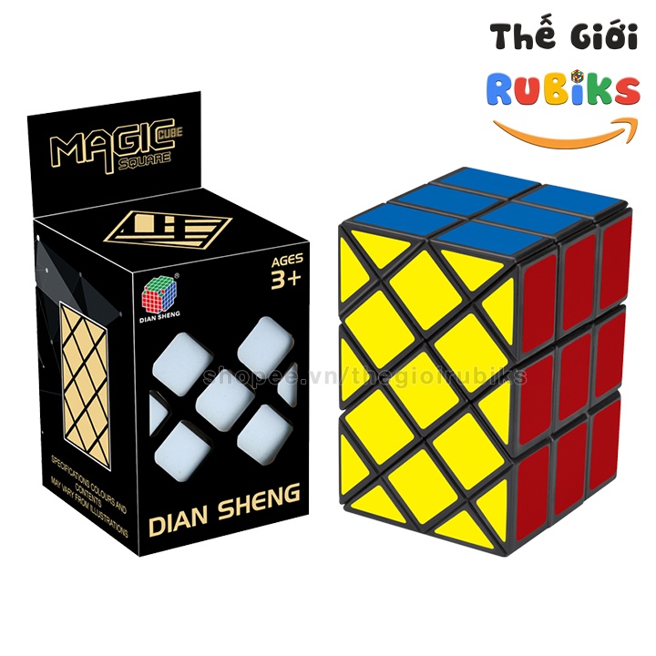 Set 4 Khối Rubik DianSheng 6-Corner Hexagonal + Magic Blade + Double Fisher Ancient + Magic Shield Cube Siêu Khó