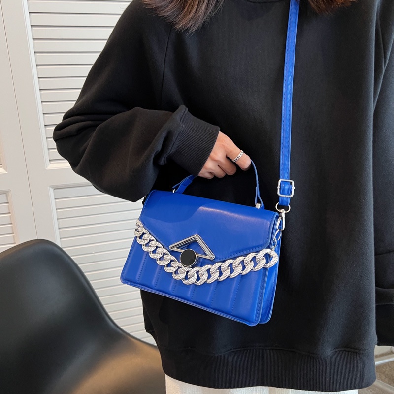 Túi Xách JASMIN NOIR Đeo Chéo Nắp Gập Họa Tiết Sọc Thời Trang Dành Cho Nữ