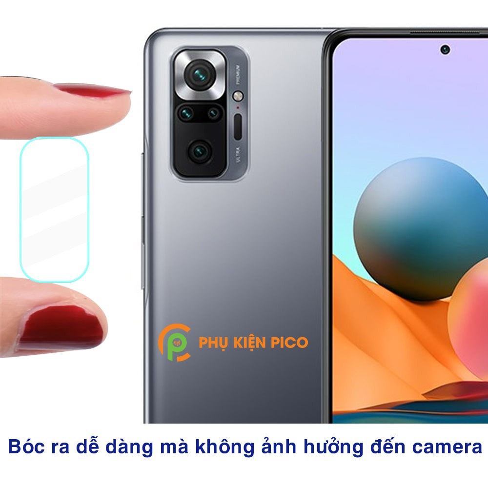 Cường lực camera Redmi Note 10 độ cứng 9H trong suốt - Dán camera Xiaomi Redmi Note 10