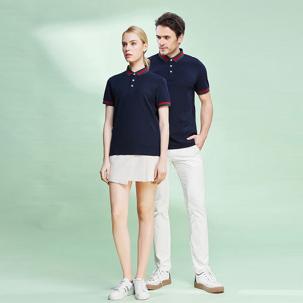 Áo polo tay ngắn cổ bẻ chất liệu 95% cotton màu sắc đơn giản thời trang cho nam | BigBuy360 - bigbuy360.vn