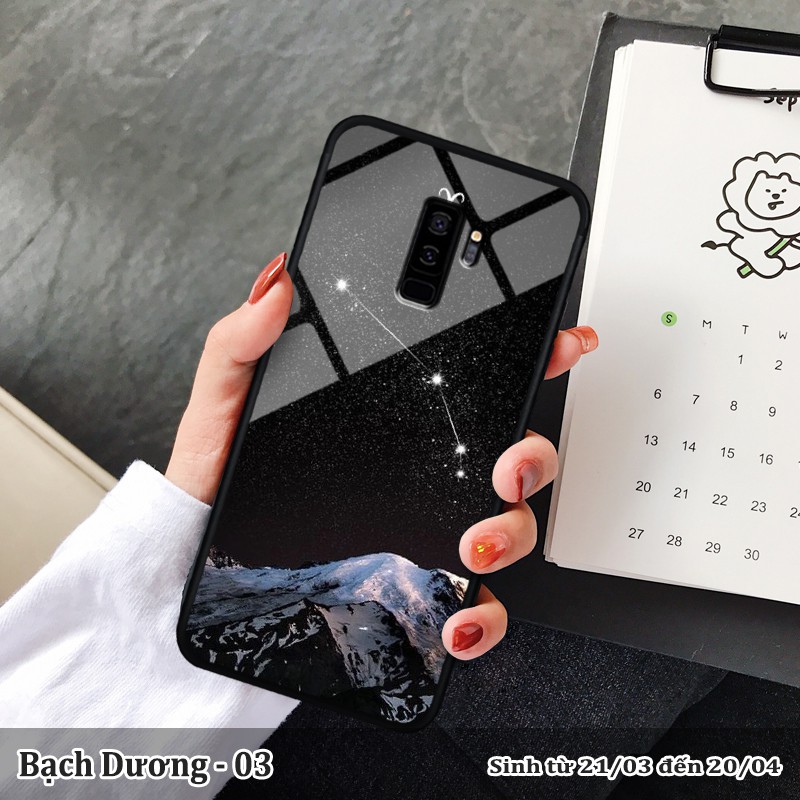 Ốp kính Samsung S9 Plus in cung hoàng đạo