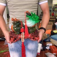 TƯỢNG PHONG THỦY TỲ HƯU KÉO BẮP CẢI