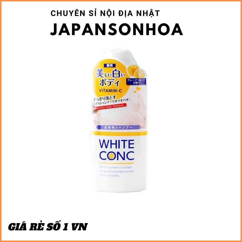 SỮA TẮM TRẮNG WHITE CONC 360ML CHÍNH HÃNGcó tác dụng trắng da, làm tan hắc tố da nhanh, làm cho da trắng hồng