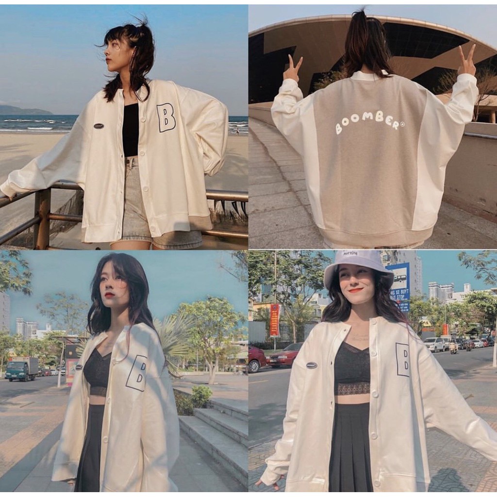 ÁO KHOÁC BOMBER B PHẢN QUANG 8 MÀU ULLZANG UNISEX + Ảnh thật