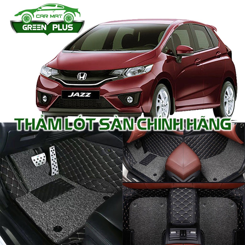 Thảm lót sàn ô tô 6D Honda Jazz 2014-2020 chống nước, không mùi, phủ kín 90% sàn xe