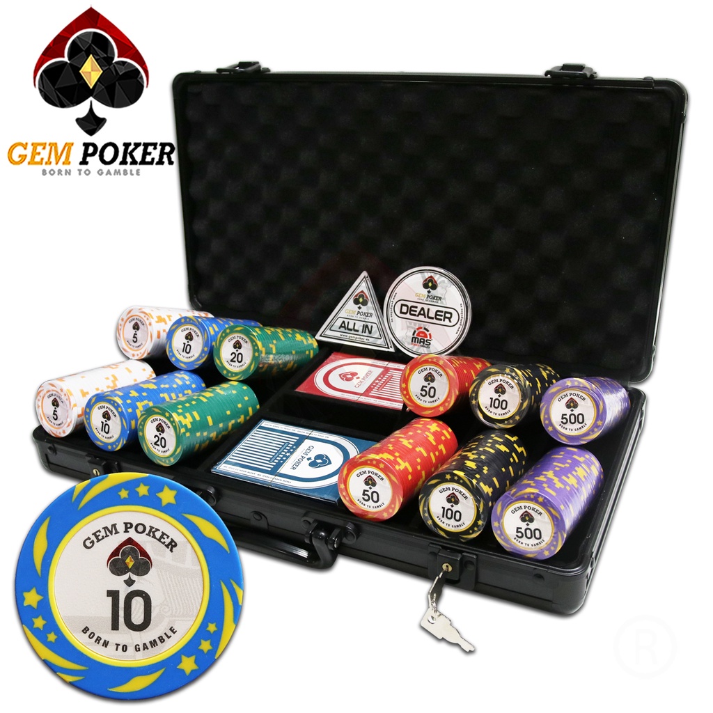 VALI 300 CHIP PHỈNH POKER CLAY "KINGSTAR®" CAO CẤP