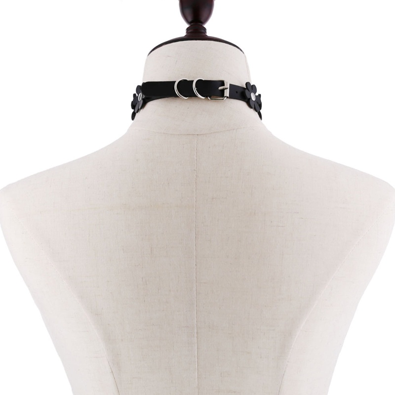 Vòng Cổ Choker Da PU Mặt Hình Trái Tim Phong Cách Punk Thời Trang Dành Cho Nữ