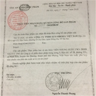 Viên Nhung Hươu TW3