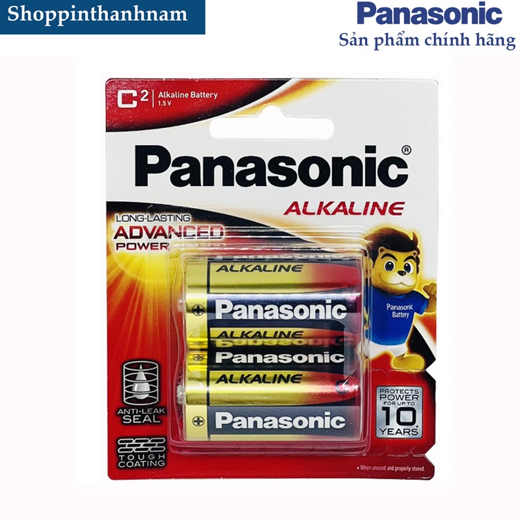 Pin Trung Panasonic alkaline LR14T chính hãng sản xuất tại Nhật Bản