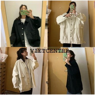 Áo Khoác Kaki Form Rộng SIMPLE JACKET TÚI HỘP Unisex Nam Nữ New