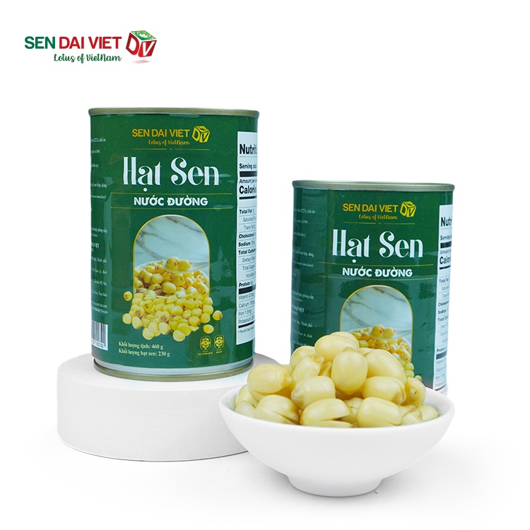 Hạt Sen Nước Đường - Thơm Ngon, Dễ Dàng Sử Dụng- Sen Đại Việt- Lon 460g