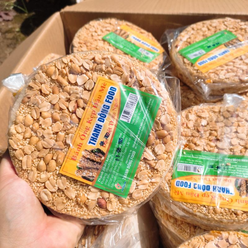 Bánh kẹp đậu phộng mè Thanh Đông