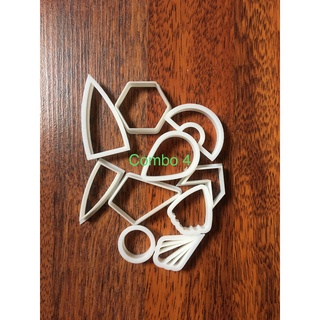 Khuôn cắt đất sét 3D_dễ thương_combo4 43 cái
