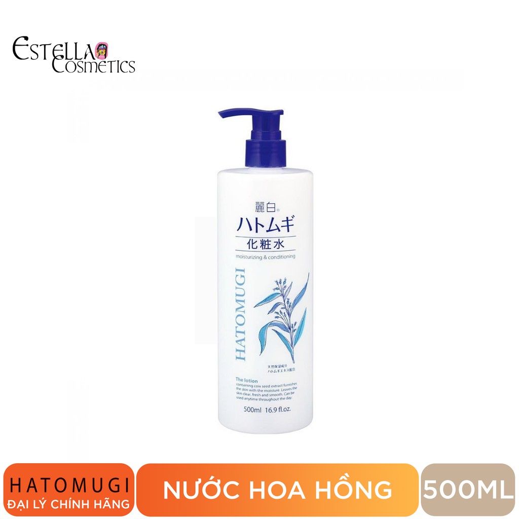 Nước Hoa Hồng Ý Dĩ Hatomugi Lotion 500ml