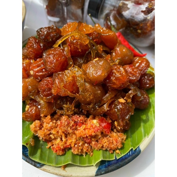 mức sơ ri kèm muối tôm 500gam