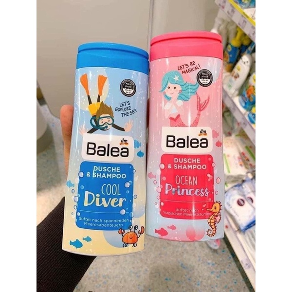 Sữa tắm gội Balea Dusche &amp; shampoo Đức