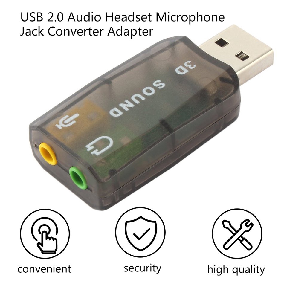 Giắc chuyển đổi tai nghe cổng USB 2.0 chất lượng cao