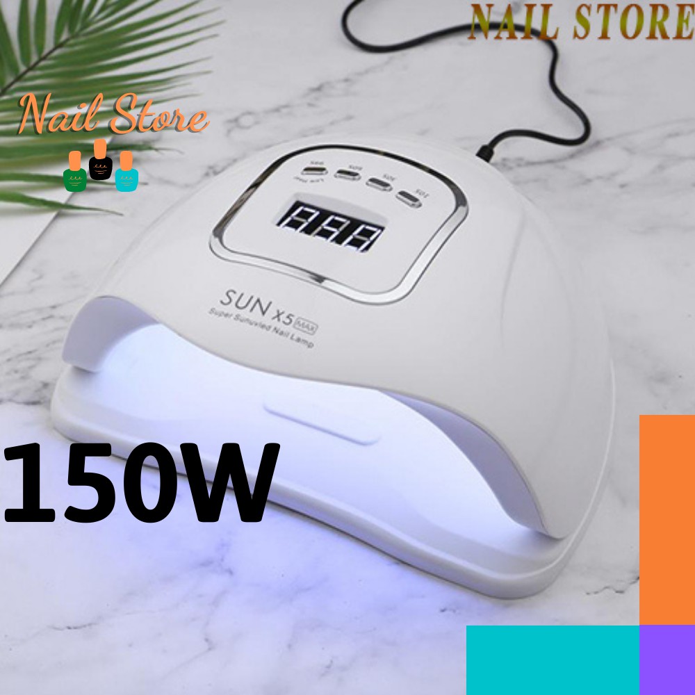 [CHÍNH HÃNG] Máy Hơ Gel SUN X5 MAX Công Suất Cao 150W 45 LED - Máy Hơ Móng HƠ SIÊU NHANH