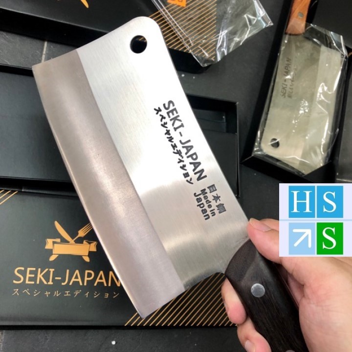 Dao chặt SEKI Nhật Bản (Hàng chính hãng, nặng 900g) - Dao chặt xương, chặt gà, chặt cá thép không gỉ, sắc bén, đầm tay