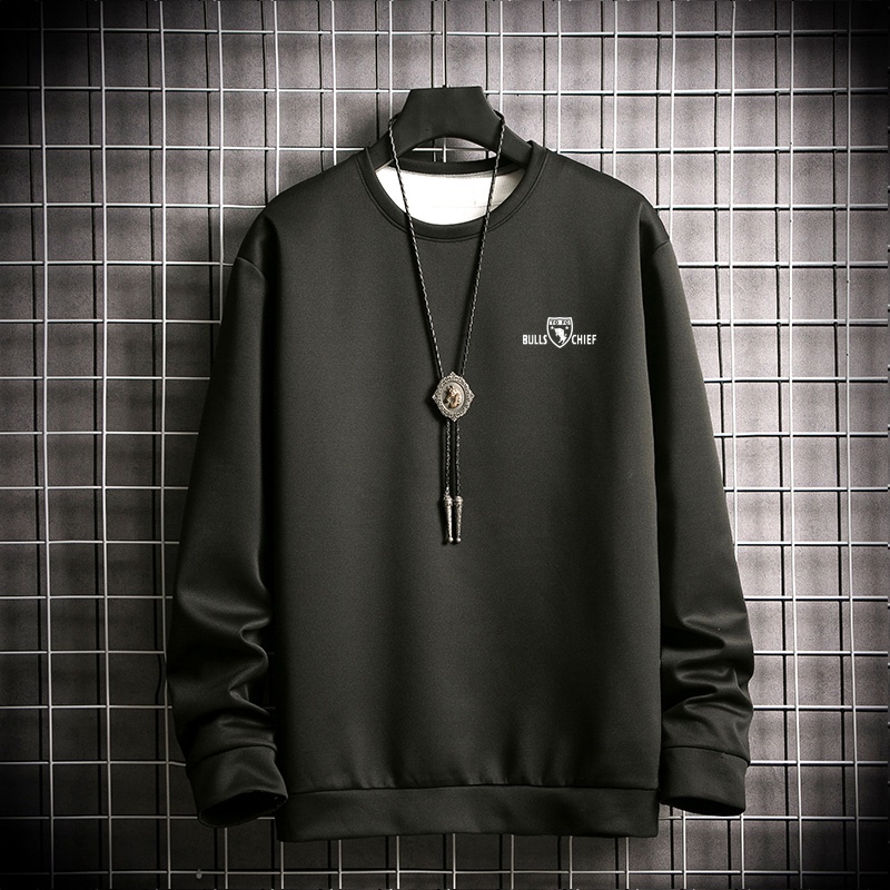 Áo tay dài cổ tròn thời trang thu đông cho nam | BigBuy360 - bigbuy360.vn