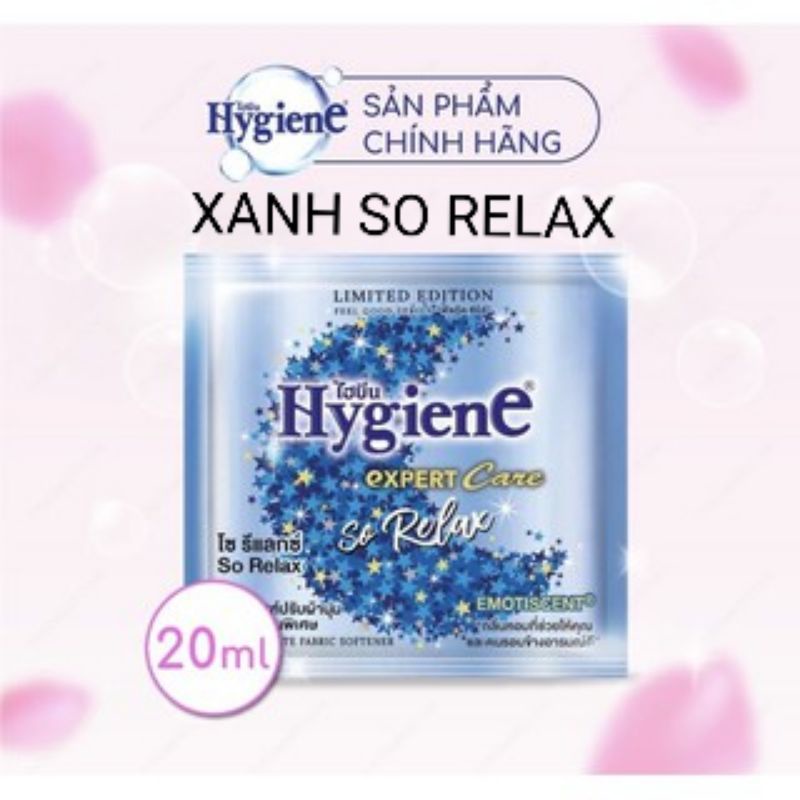 Nước xả Hygiene đậm đặc siêu thơm 20ml - dây 12 Gói