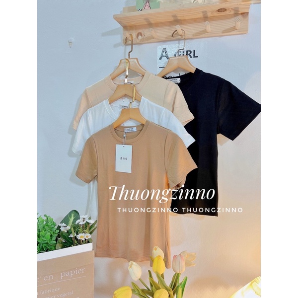 Áo croptop dáng vừa tông màu xinh xắn