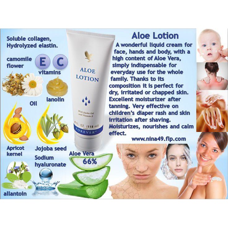 Aloe Lotion 062 Flp| Kem Dưỡng Da Lô Hội Aloe Vera Giúp Da Mịn Màng