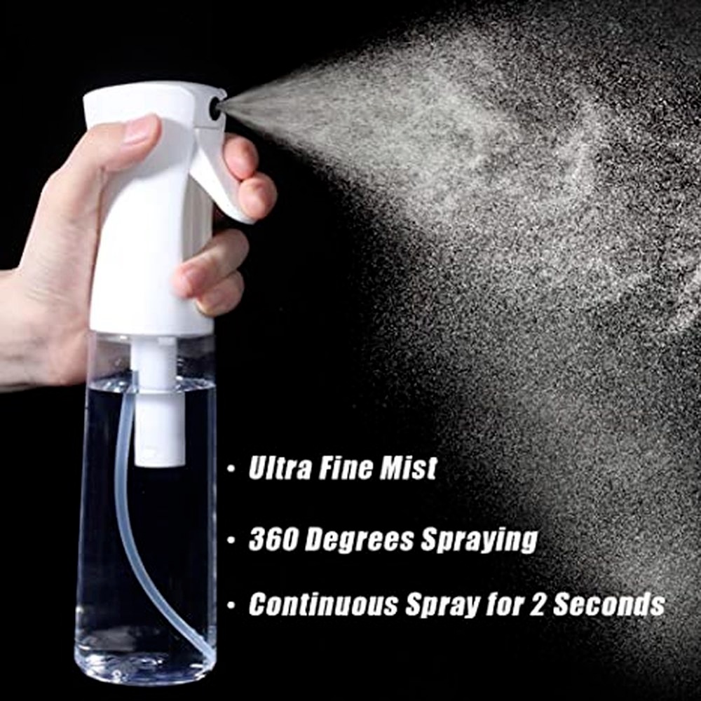 Bình Xịt Làm Sạch Tóc 2S 300ml Trong Suốt Hình Giọt Nước Siêu Âm Tiện Dụng