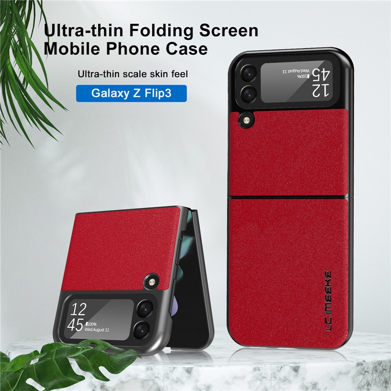 Ốp điện thoại da PU thiết kế độc đáo cho Samsung Galaxy Z Flip 3 5G