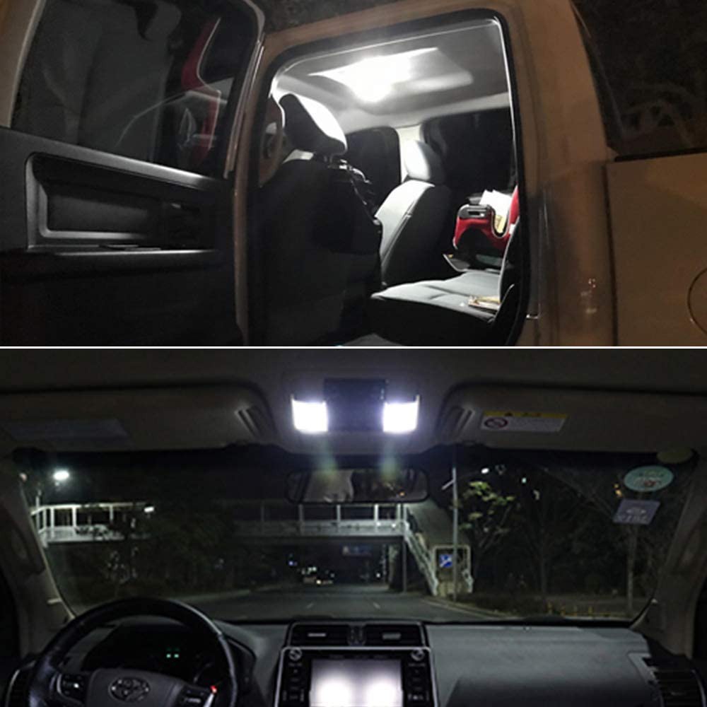 Đèn Led Chân T10 Siêu Sáng Với 48SMD COB Gắn Trần, Đèn Nội Thất Ô Tô Ánh Sáng Trắng Tiện Lợi
