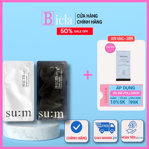 Mặt Nạ Thải Độc Sum Hàn Quốc-Mask Sủi Bọt Hút Chì