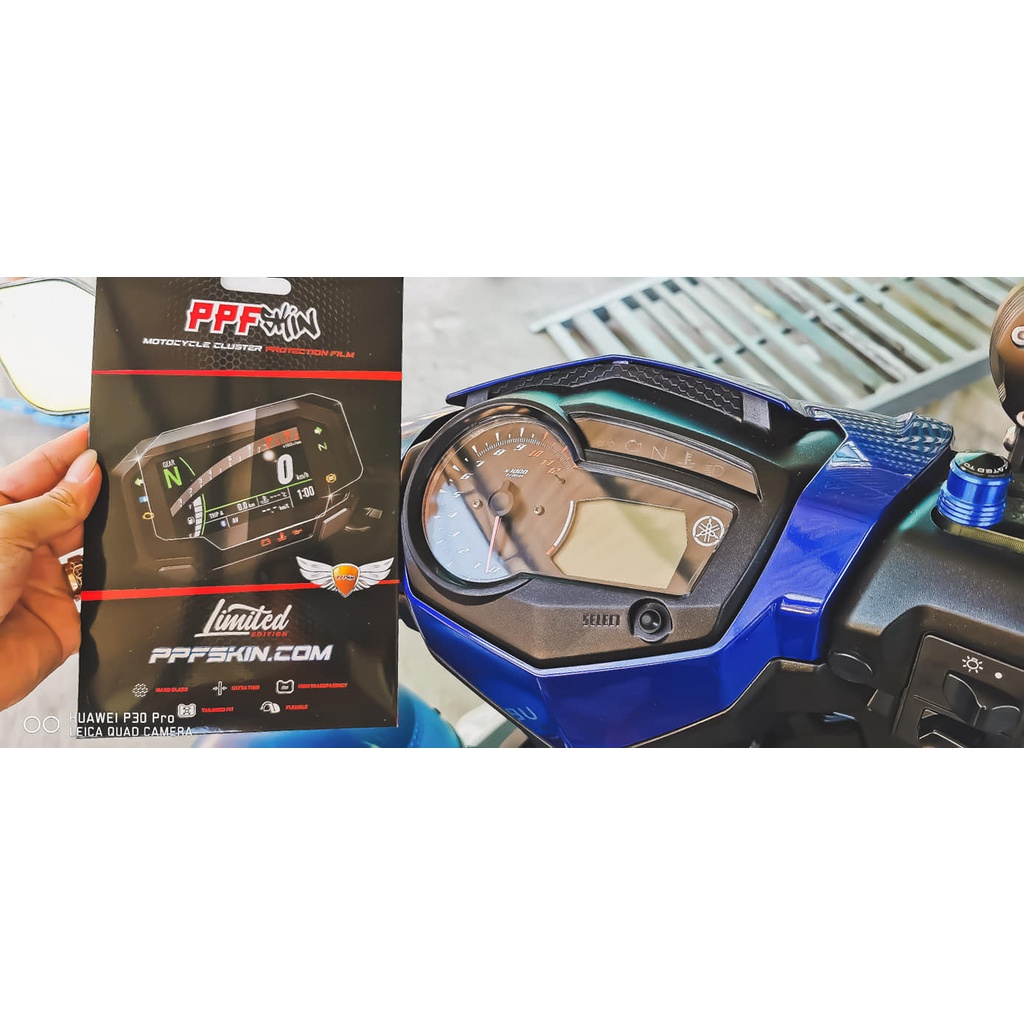 Yamaha Exciter 150 2017 ... PPF dán bảo vệ đồng hồ xe , xước tự phục hồi , PPF USA sử dụng 10 năm