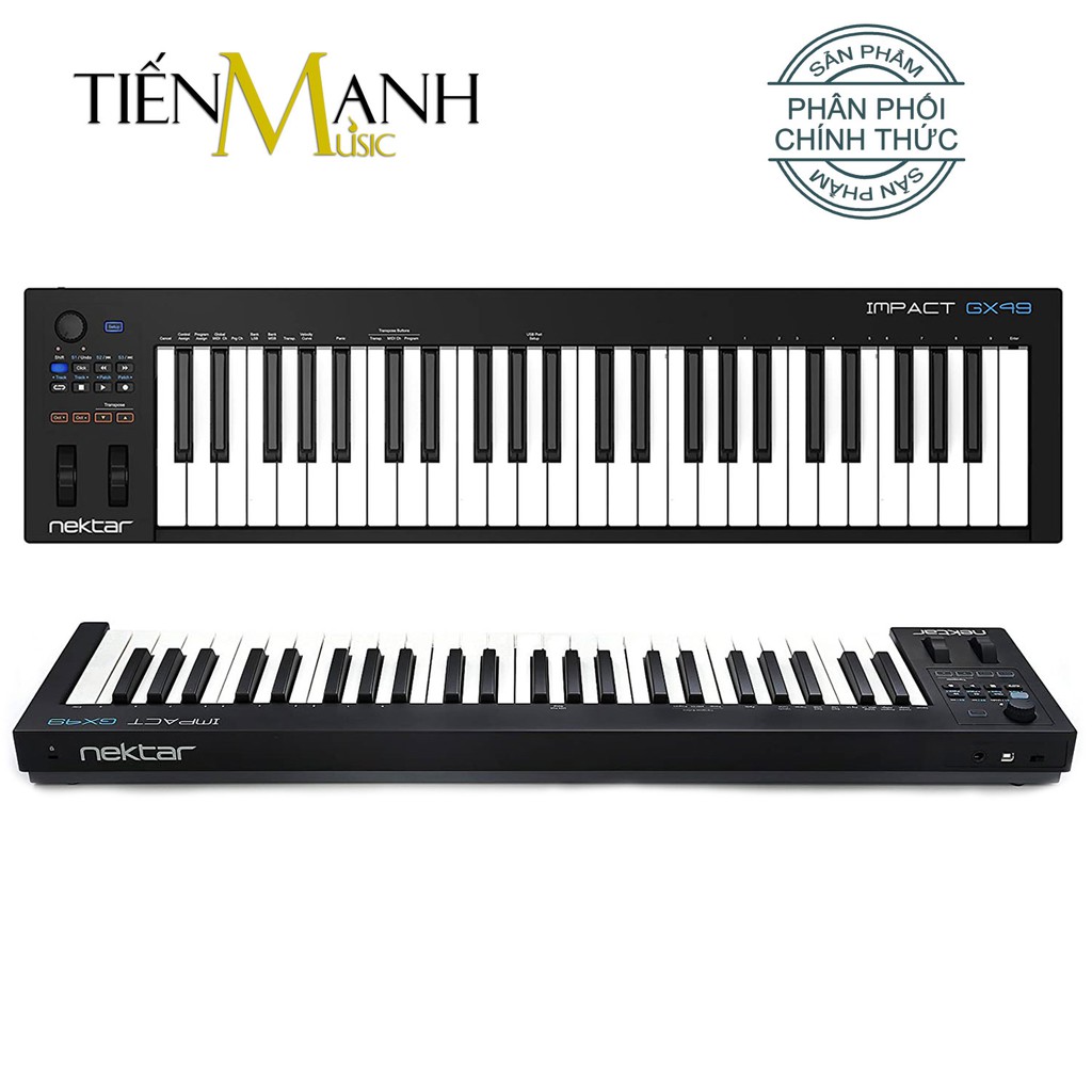 Nektar Impact GX49 Midi Keyboard Controller 49 Phím Cảm ứng lực (Đàn soạn làm nhạc - Sản xuất âm nhạc Producer)