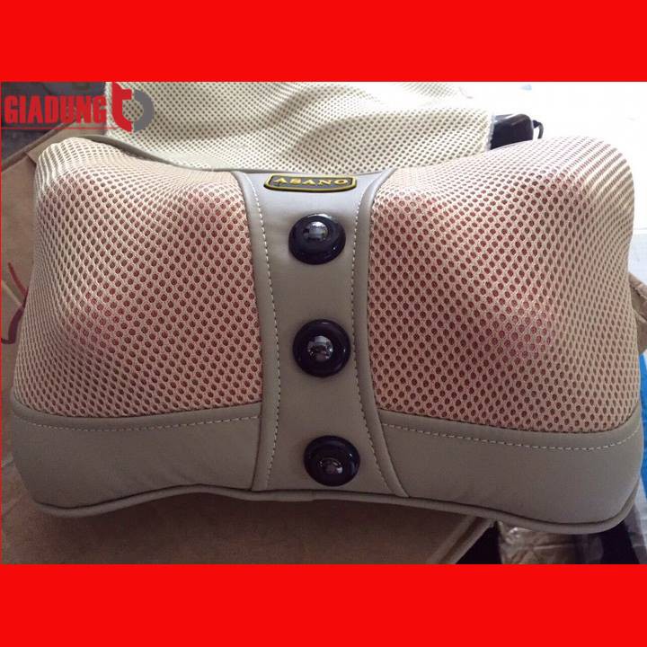 Gối massage hồng ngoại 6 bi xoay