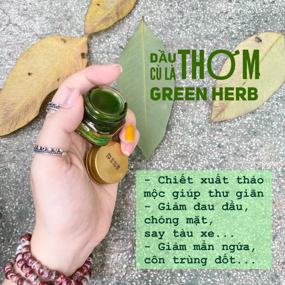 Dầu cù là Thơm Green Herb Balm Thái Lan