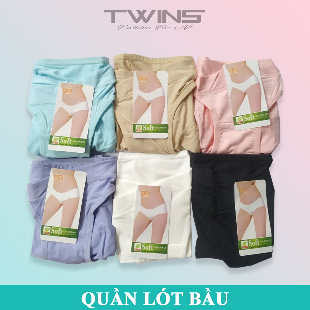 Quần lót bầu Soft chất liệu cotton cao cấp mềm mịn thấm hút mồ hôi dạng lưng chéo size 60kg-85kg