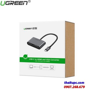 Cáp USB C To HDMI và VGA Ugreen 50505