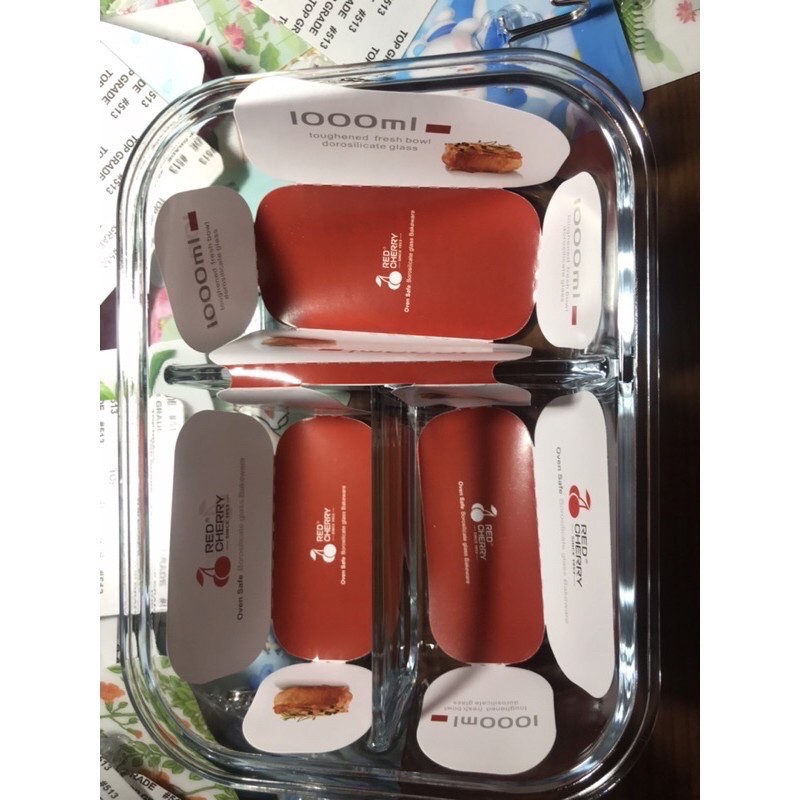 hộp đựng thực ăn 3 ngăn thủy tinh có muỗng đũa inox