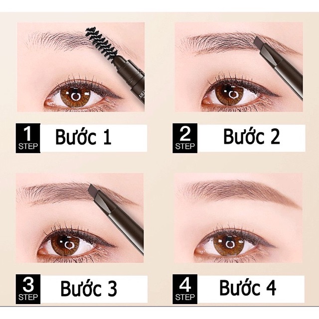 Chì kẻ lông mày 2 đầu không lem dễ vẽ