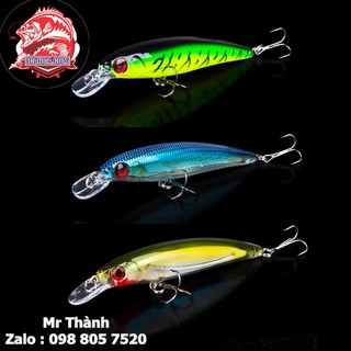 Mồi giả câu lure cá chẽm Minnow 11mm 13.5g lặng 1m-1,5m