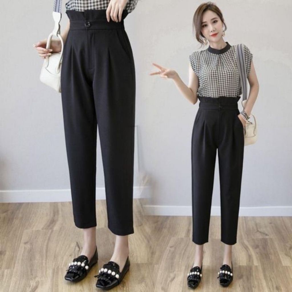 Quần baggy nữ lưng cao công sở from dáng chuẩn chất vải siêu đẹp hàng cao cấp